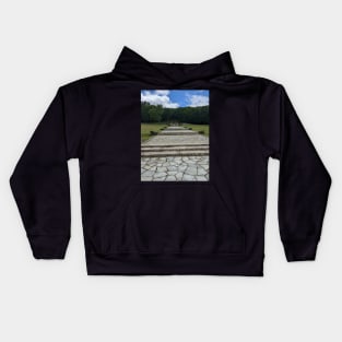 Looking Up the Percy Warner Staircase Kids Hoodie